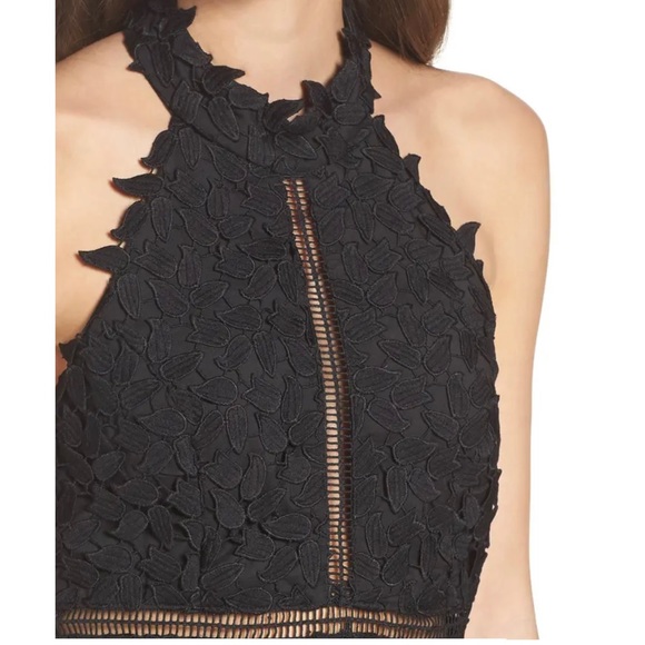 Bardot Gemma Halter Lace Sheath Dress - Picture 3 of 12